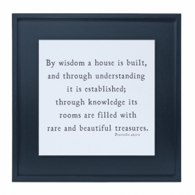 Proverbs 24 Plaque 19.75"SQ MDF/Wood